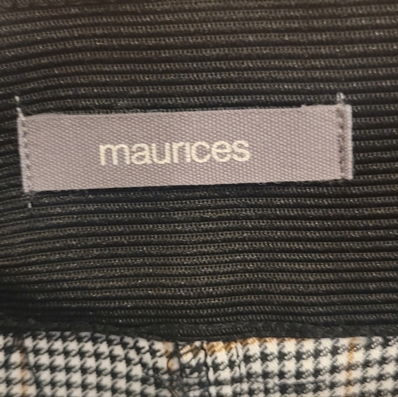 Maurices Women's Bengaline Plaid Skinny Mid Rise Dress Pant - Picture 4 of 7